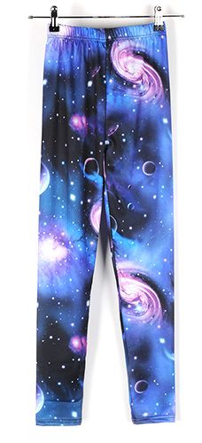 Legging das Galáxias Azul